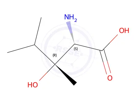 Chemical structure of L-Isoleucine, 3-hydroxy-4-methyl-(9CI)