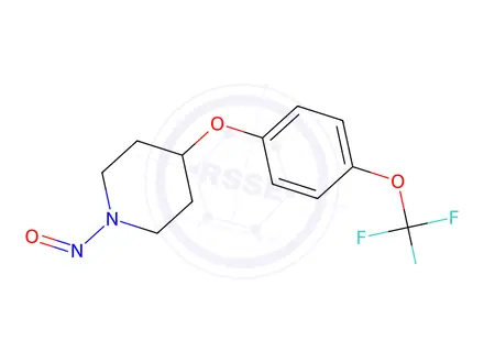 Chemical structure of 1-nitroso-4-(4-(trifluoromethoxy)phenoxy)piperidine