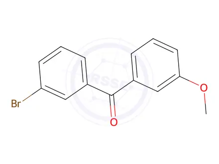 Chemical structure of (3-Bromophenyl)(3-methoxyphenyl)methanone