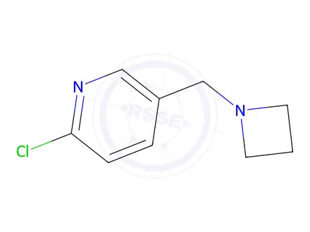 Chemical structure of 5-(1-Azetidinylmethyl)-2-chloro-pyridine