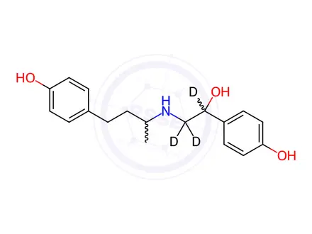 Chemical structure of Ractopamine-D3