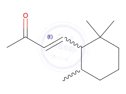 Chemical structure of 4-(2,2,6-trimethylcyclohexyl)-3-buten-2-one