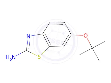 Chemical structure of 2-Benzothiazolamine,6-(1,1-dimethylethoxy)-(9CI)