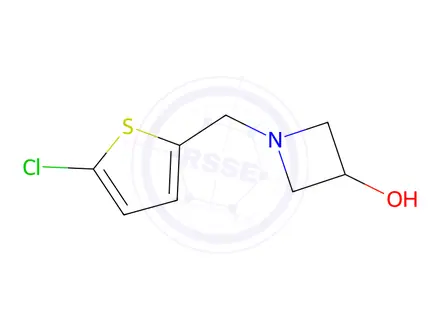 Chemical structure of 1-[(5-Chlorothiophen-2-yl)methyl]azetidin-3-ol