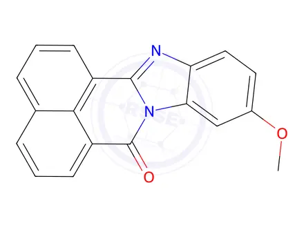Chemical structure of 10-Methoxy-7H-benzimidazo[2,1-a]benz[de]isoquinolin-7-one