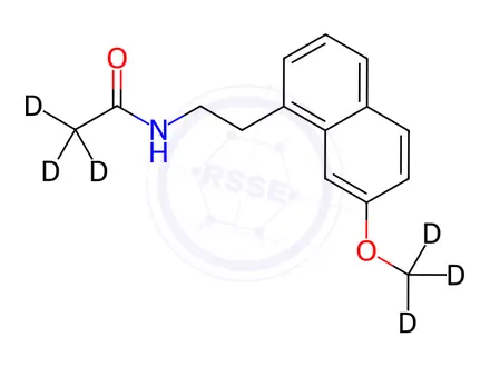 Chemical structure of Agomelatine-[D6]