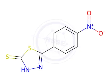 Chemical structure of 5-(4-Nitrophenyl)-1,3,4-thiadiazole2(3H)-thione