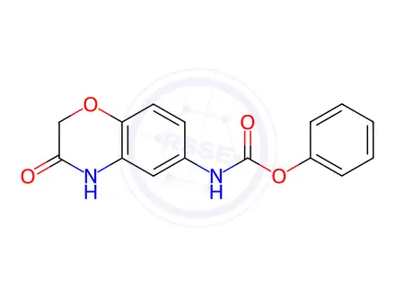 Chemical structure of Phenyl N-(3-oxo-3,4-dihydro-2H-1,4-benzoxazin-6-yl)carbamate