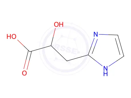 Chemical structure of 2-hydroxy-3-(3H-imidazol-4-yl)propanoic acid