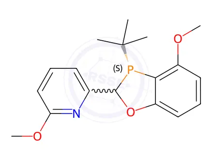 Chemical structure of 2-((2S,3S)-3-(Tert-butyl)-4-methoxy-2,3-dihydrobenzo[d][1,3]oxaphosphol-2-yl)-6-methoxypyridine