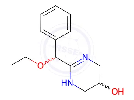 Chemical structure of 3,4,5,6-Tetrahydro-2-(α-ethoxybenzyl)-5-pyrimidinol