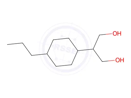 Chemical structure of 2-(TRANS-4'-N-PROPYL-CYCLOHEXYL)PROPANE-1,3-DIOL