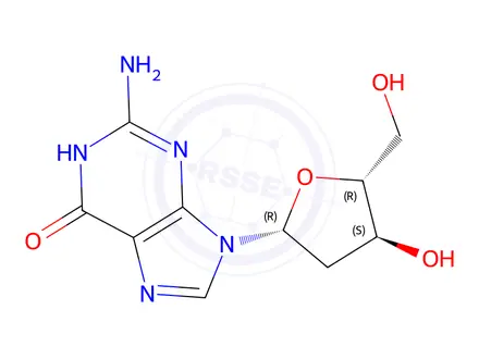 Chemical structure of Adenosine Impurity 16 Monomer (2’-Deoxyguanosine Monomer)
