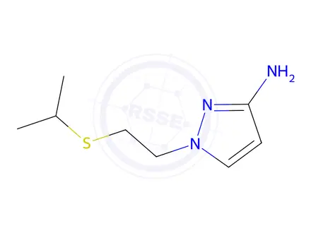 Chemical structure of 1-(2-(Isopropylthio)ethyl)-1h-pyrazol-3-amine