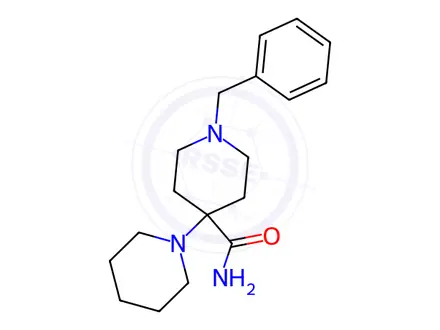 Chemical structure of 1'-Benzyl-1,4'-bipiperidine-4'-carboxamide