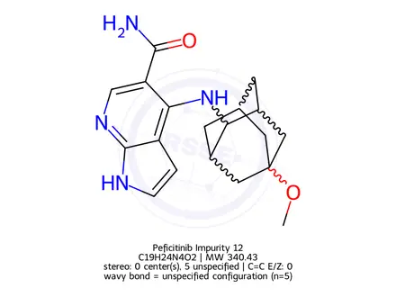 Chemical structure of Peficitinib Impurity 12