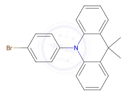 Chemical structure of 10-(4-Bromo-phenyl)-9,9-dimethyl-9,10-dihydro-acridine