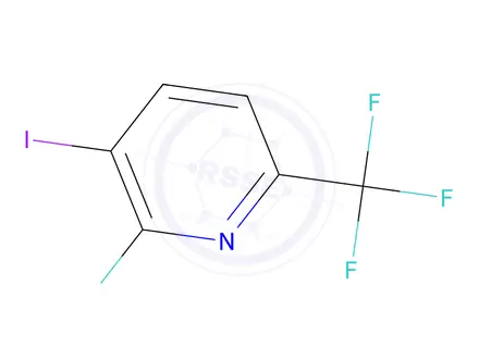 Chemical structure of 2-Fluoro-3-iodo-6-(trifluoromethyl)pyridine