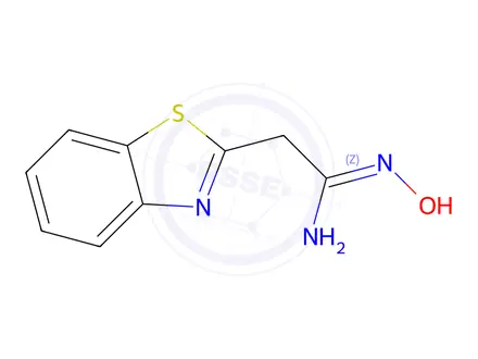 Chemical structure of (Z)-2-(1,3-benzothiazol-2-yl)-N'-hydroxyethanimidamide