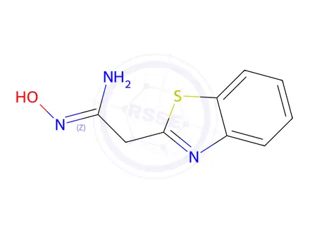 Chemical structure of (Z)-2-(1,3-benzothiazol-2-yl)-N'-hydroxyethanimidamide