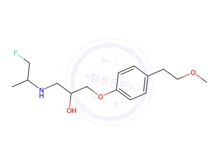 Chemical structure of 1'-fluorometoprolol