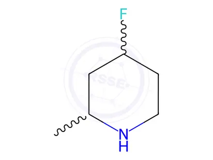 Chemical structure of Piperidine, 4-fluoro-2-methyl-