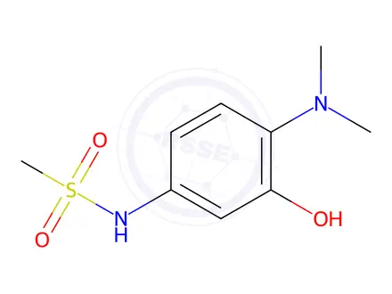 Chemical structure of N-(4-(dimethylamino)-2-hydroxyphenyl)methanesulfonamide