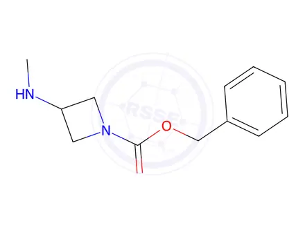 Chemical structure of Benzyl 3-(Methylamino)azetidine-1-carboxylate