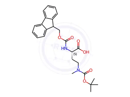 Chemical structure of Fmoc-L-Dab(Boc,Me)-OH