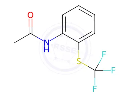 Chemical structure of N-(2-((trifluoromethyl)thio)phenyl)acetamide