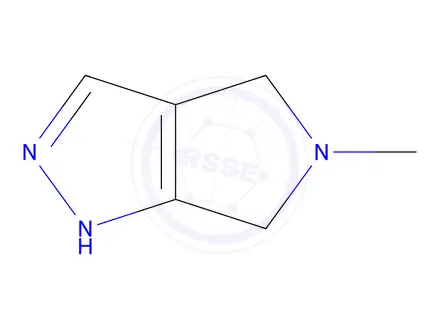 Chemical structure of 5-Methyl-4,6-dihydro-1H-pyrrolo[3,4-c]pyrazole