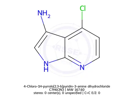 Chemical structure of 4-Chloro-1H-pyrrolo[2,3-b]pyridin-3-amine