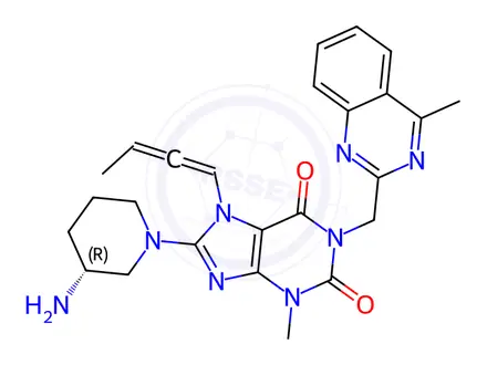 Chemical structure of Linagliptin Impurity 34
