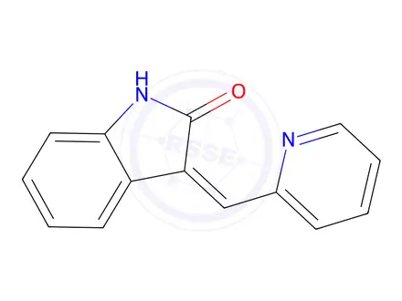 Chemical structure of (E)-3-(pyridin-2-ylmethylene)indolin-2-one