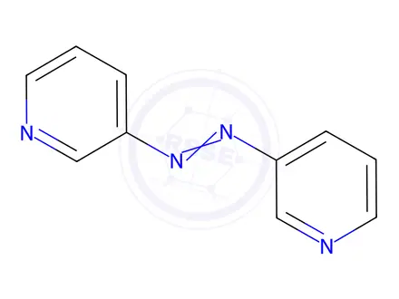 Chemical structure of 3-azopyridine