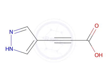 Chemical structure of 3-(1H-pyrazol-4-yl)propiolic acid