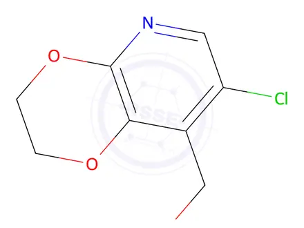Chemical structure of (7-Chloro-2,3-dihydro-[1,4]dioxino[2,3-b]pyridin-8-yl)methanol