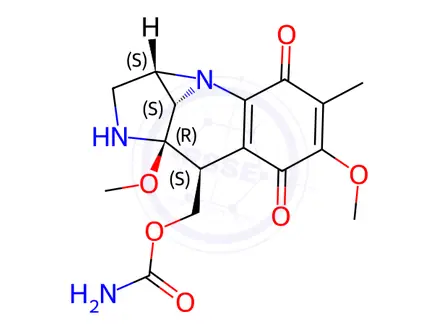 Chemical structure of Isoomitomycin A