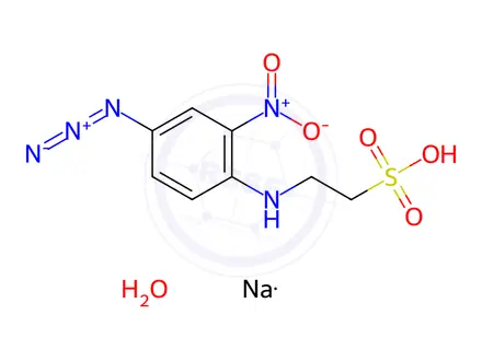 Chemical structure of N-(4-Azido-2-nitrophenyl)-2-aminoethylsulfonate, Sodium Salt, Dihydrate
