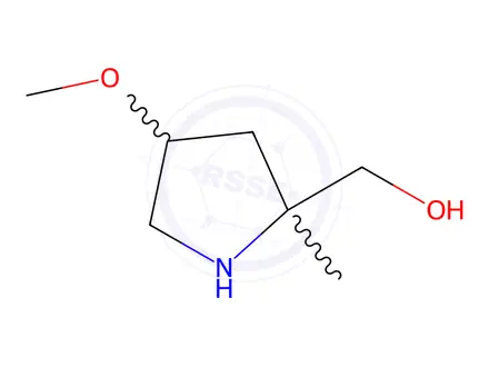 Chemical structure of (4-methoxy-2-methylpyrrolidin-2-yl)methanol