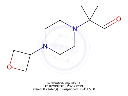 Chemical structure of 2-methyl-2-(4-oxetan-3-yl-piperazin-1-yl)-propionaldehyde