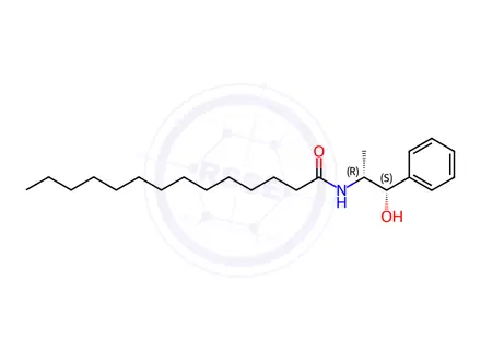 Chemical structure of N-[(1R,2S)-2-Hydroxy-1-methyl-2-phenylethyl]-tetradecanamide