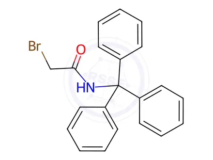 Chemical structure of Acetamide, 2-bromo-N-(triphenylmethyl)-