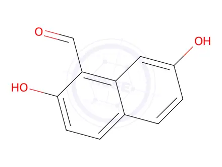 Chemical structure of 2,7-Dihydroxynaphthalene-1-carbaldehyde
