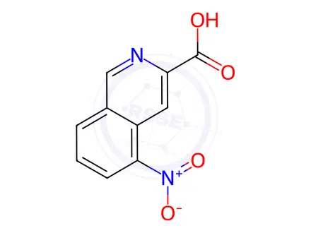 Chemical structure of 5-nitroisoquinoline-3-carboxylic acid