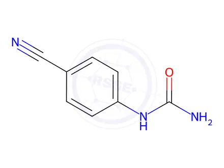 Chemical structure of (4-cyanophenyl)urea