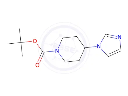 Chemical structure of tert-Butyl 4-(1H-Imidazol-1-yl)piperidine-1-carboxylate