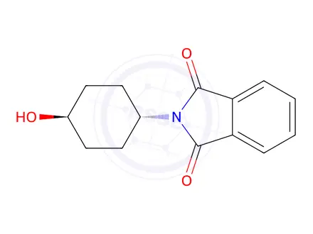 Chemical structure of 2-(trans-4-Hydroxycyclohexyl)-1H-isoindole-1,3(2H)-dione