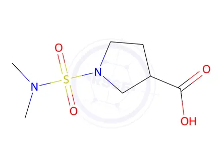 Chemical structure of 1-(Dimethylsulfamoyl)pyrrolidine-3-carboxylic acid