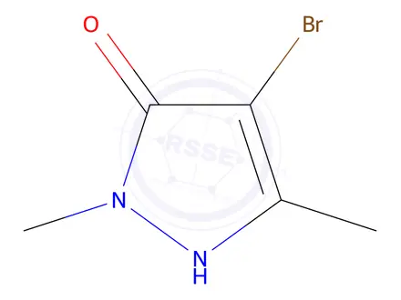 Chemical structure of 4-Bromo-1,3-dimethyl-1H-pyrazol-5-ol